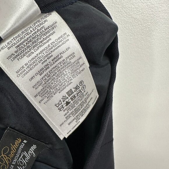 Brooks Brothers 100% Wool Womens Career Pencil Skirt Navy Blue Size 6 - Picture 5 of 6